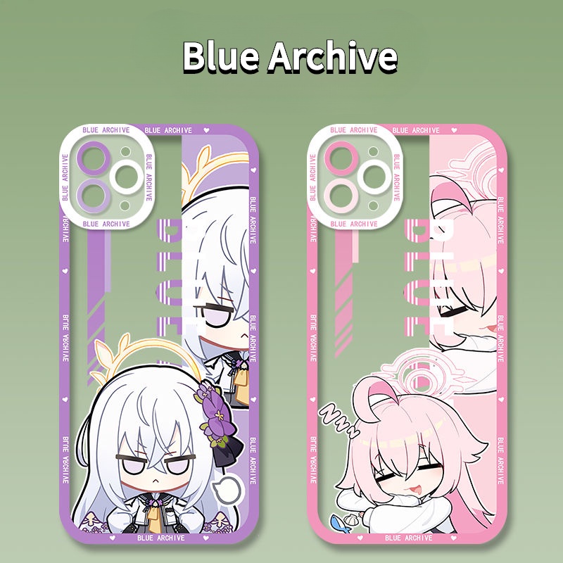 Blue Archive phone case Q version sirasu azusa takanasi hosino for compatible with iPhone 14 Apple 13promax Two-Dimensional
