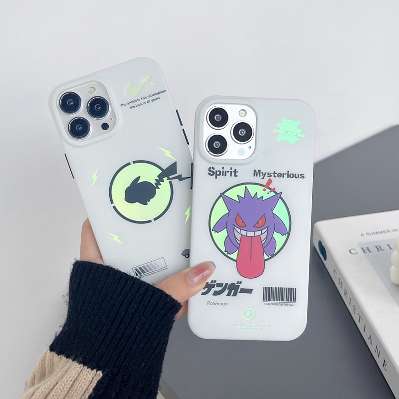 Ốp Điện Thoại Chống Sốc Màu Laser In Hình Pikachu Cho iPhone 14Pro 13 12 11 Pro Max