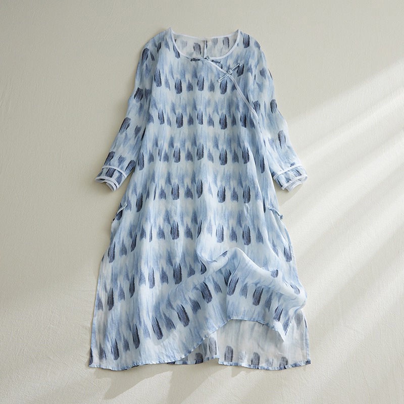 Bình Nước Giữ Nhiệt B43967 B43967# Đầm Maxi Cotton In Họa Tiết Hoa Xinh Xắn Thời Trang Cho Mẹ Bầu