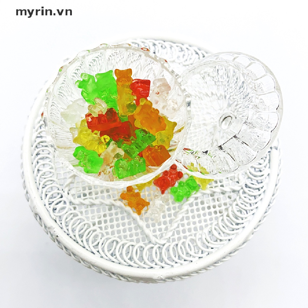 Set 20 Mô Hình Chú Gấu Mini Bằng Nhựa Resin DIY Trang Trí Nhà Búp Bê