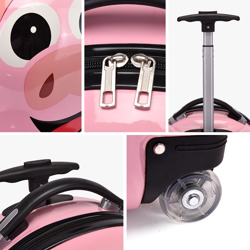 Vali Kéo Hình Quả Trứng 3D Dễ Thương Thông Dụng Cho Bé Trai Và Bé Gái Đi Du Lịch