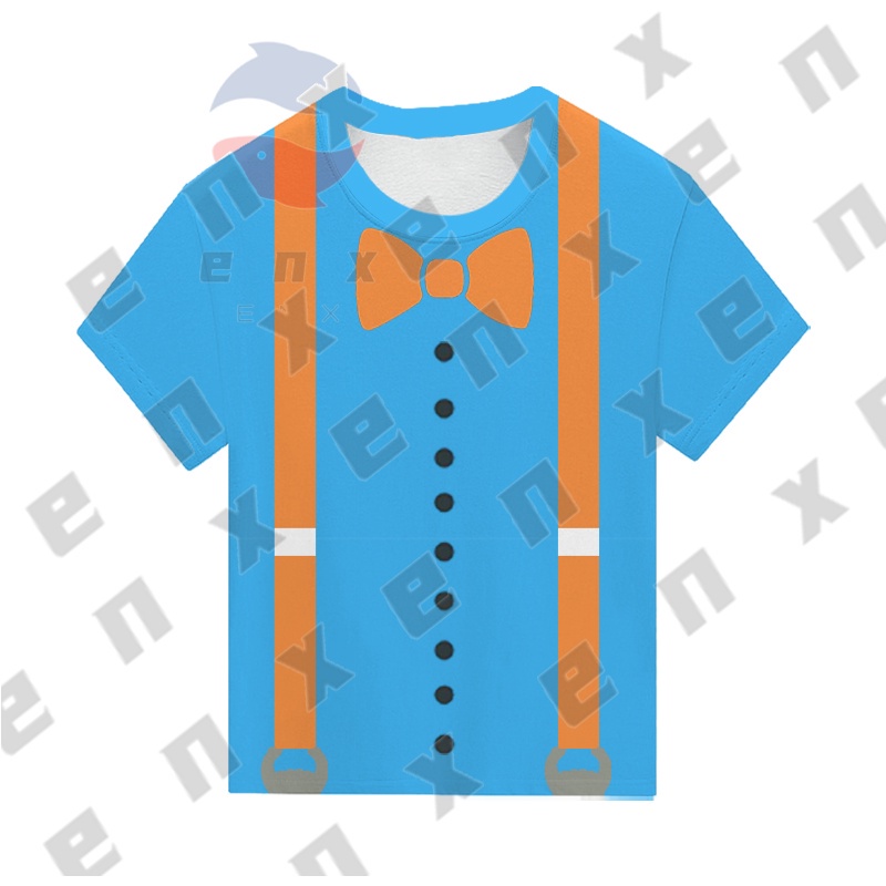 Áo Sơ Mi Ngắn Tay Hóa Trang Nhân Vật Blippi Đáng Yêu Cho Bé