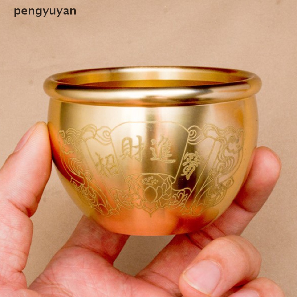 [pengyuyan] Tượng Phong Thủy Hình Trụ Bằng Đồng Thau May Mắn Trang Trí Nhà Cửa [Mới]