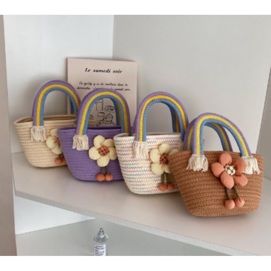 Túi Xách Đan Cói Thời Trang Hàn Quốc Mới 2023 Cho Nữ