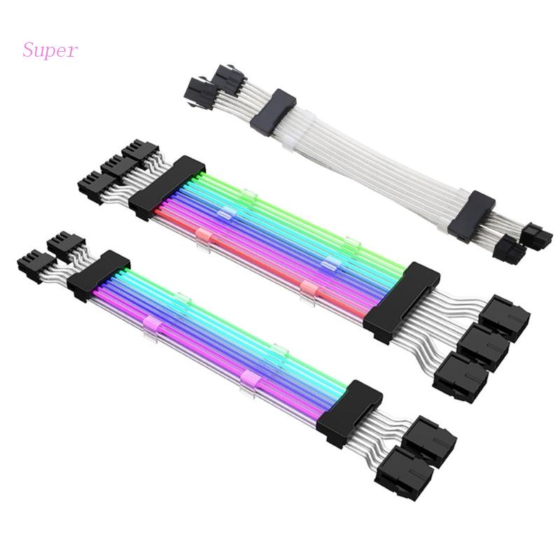 Dây Cáp Nối Dài Bảng Mạch PCI-E GPU 8PinX2 8PinX3 24Pin PCI-E