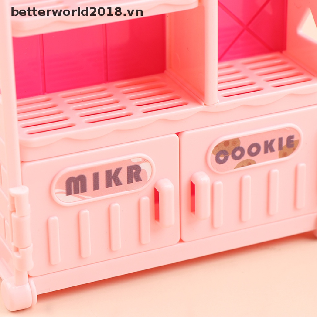 Mô Hình Kệ Cửa Hàng Siêu Thị Mini Tỉ Lệ 1: 12 Trang Trí Nhà Búp Bê
