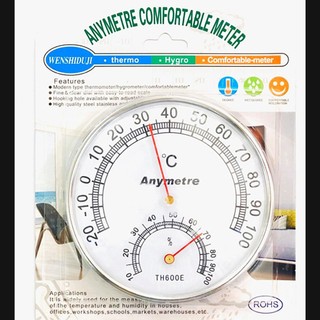 Nhiệt kế ẩm kế treo tường anymetre th600 hàn quốc chính hãng