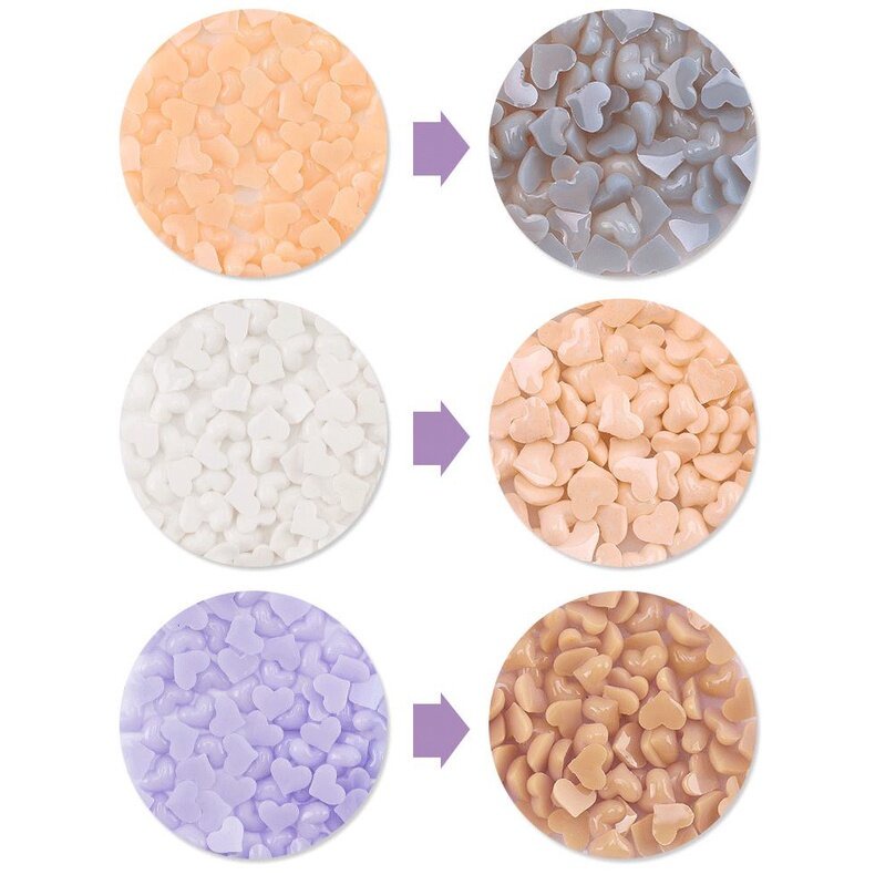 Set 50 Miếng Dán Trang Trí Móng Tay Họa Tiết Trái Tim Màu Gradient Dễ Thương