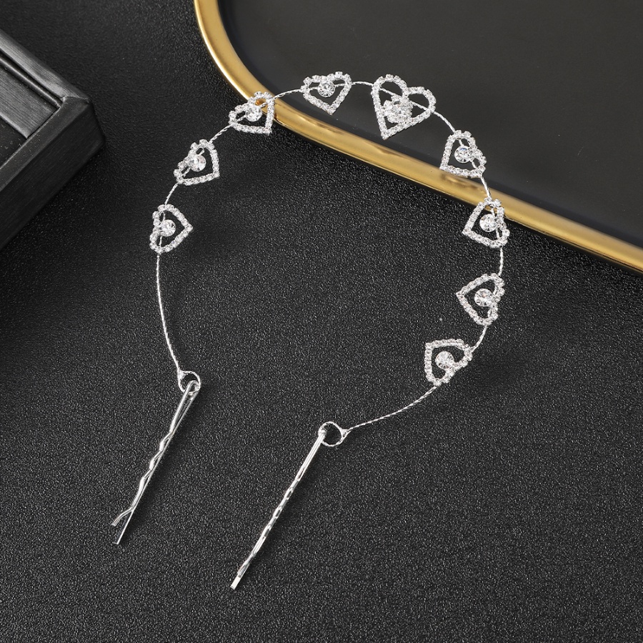 Băng Đô Cài Tóc Hình Hoa Đính Kim Cương Giả Kiểu Hàn Quốc Cho Nữ