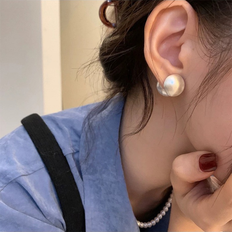 Bông Tai Ngọc Trai Bằng Kim Loại Thời Trang Cá Tính Cho Nữ