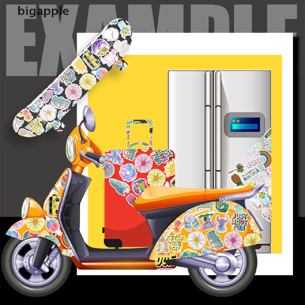 Set 50 Sticker Vsco Dán Trang Trí Điện Thoại Chống Thấm Nước