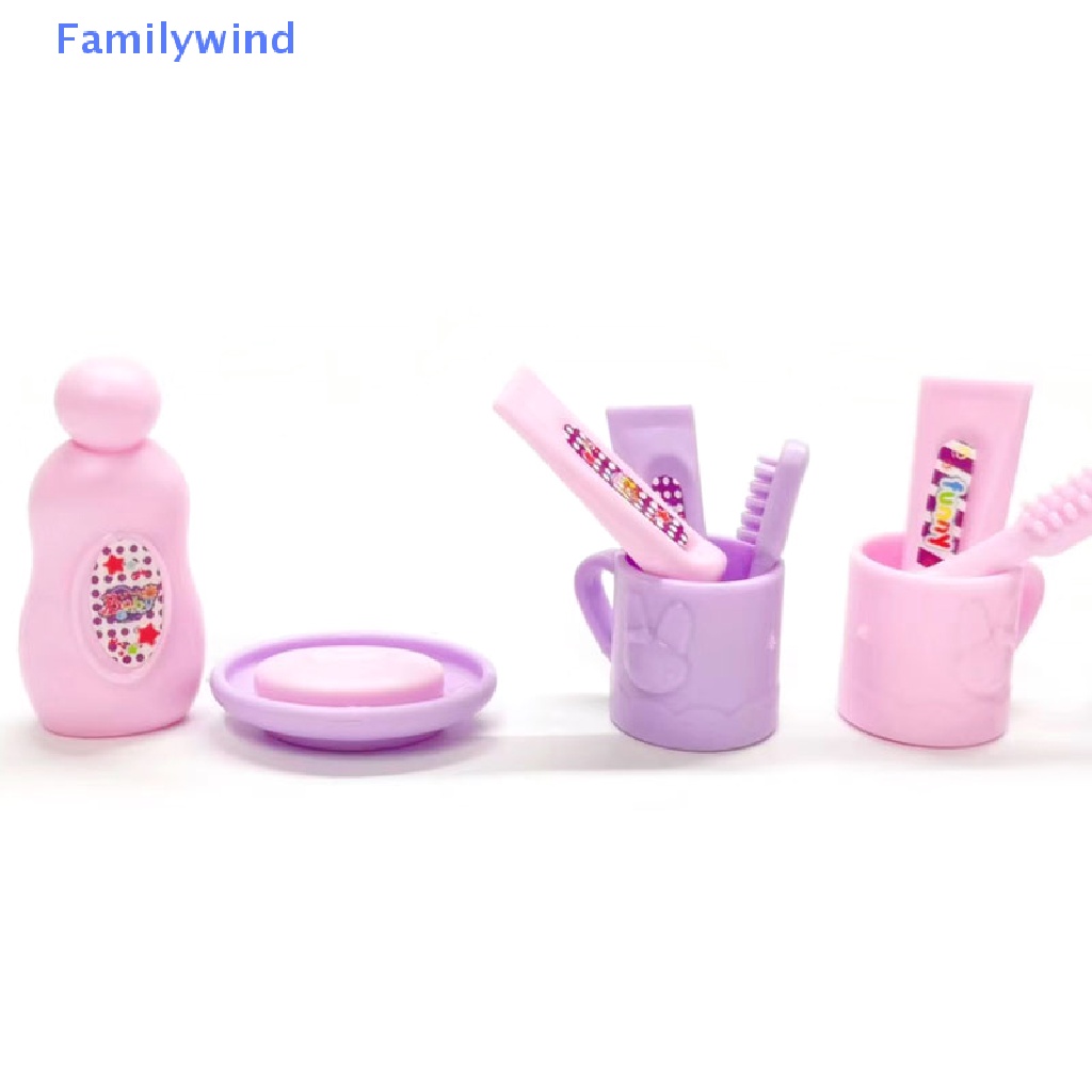 Set 13 Đồ Nội Thất Phòng Tắm Tỉ Lệ 1: 12 Trang Trí Nhà Búp Bê