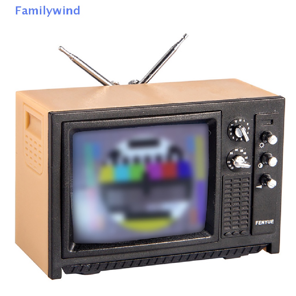 Familywind &gt; Đồ Chơi Mô Hình TV Mini Phong Cách retro Trang Trí Nhà Búp Bê