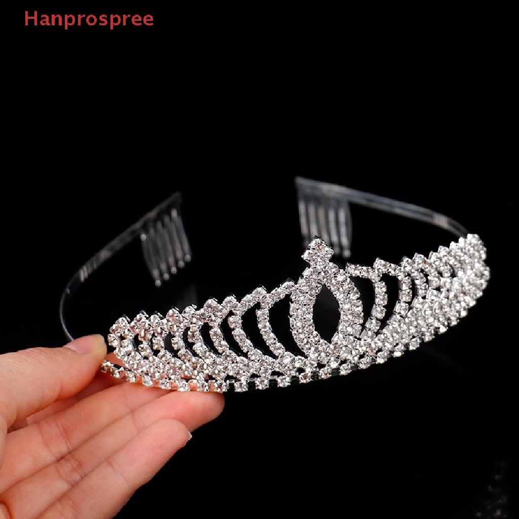 Cài Tóc Hình Vương Miện Đính Đá Pha Lê Thời Trang Dành Cho Trẻ Em