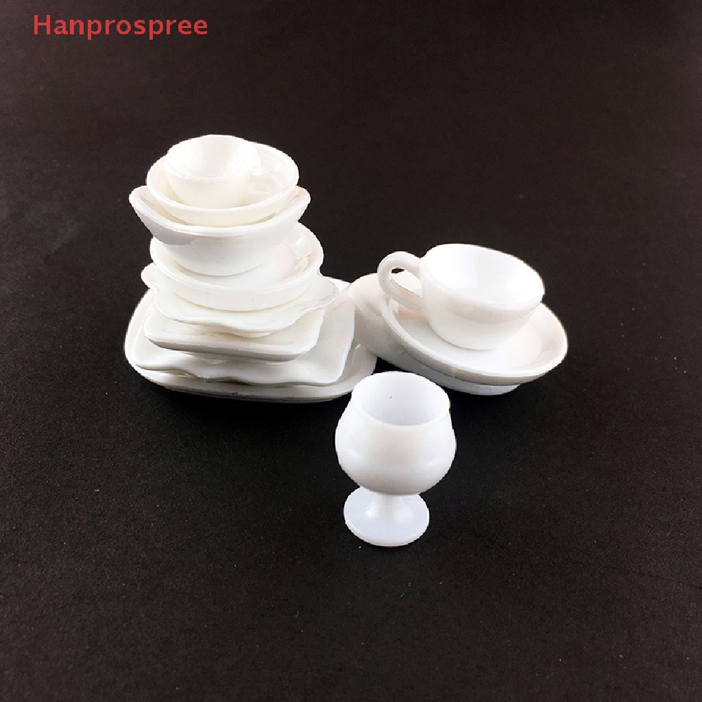 Set 12 Đĩa Trắng 1: 12 Dùng Để Trang Trí Nhà Búp Bê