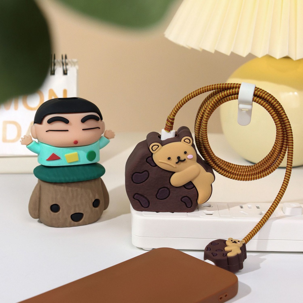 Phụ Kiện Bảo Vệ Đầu Cáp Sạc USB 20W 14 / 13 / 12 / 11 Kiểu Dáng Dễ Thương Tiện Dụng