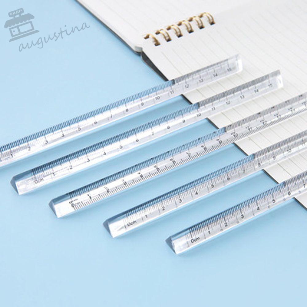 Thước Đo Góc Thẳng Màu Trong Suốt 15cm Tiện Dụng Cho Văn Phòng / Trường Học