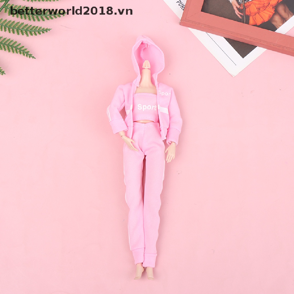 Set Đồ Thể Thao 3 Món Thời Trang Cho Búp Bê 1 / 6 30cm
