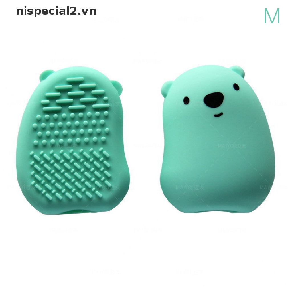 1 Nắp Đậy Cọ Trang Điểm Bằng Silicon Kèm Thảm Vệ Sinh Tiện Dụng