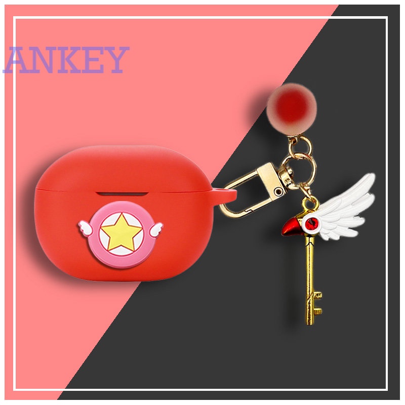 SoundPEATS Mini Pro Case Cute Cartoon Cover with KeyChain Bluetooth Earphone Accessories TWS Headphone Portable