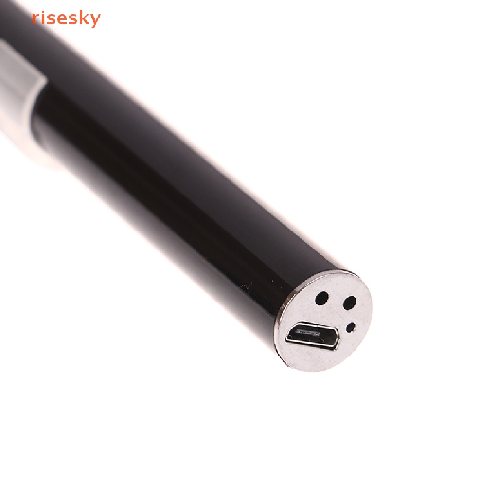 1 Đèn LED Dạng Bút Bằng Thép Không Gỉ Có Thể Sạc Lại Bằng Cổng USB