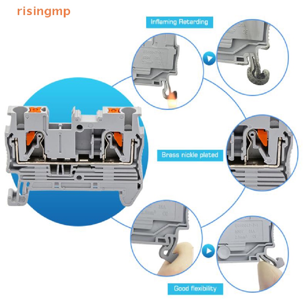 Set 10 Khối Đấu Nối Dây Điện PT-2.5 Không Vít
