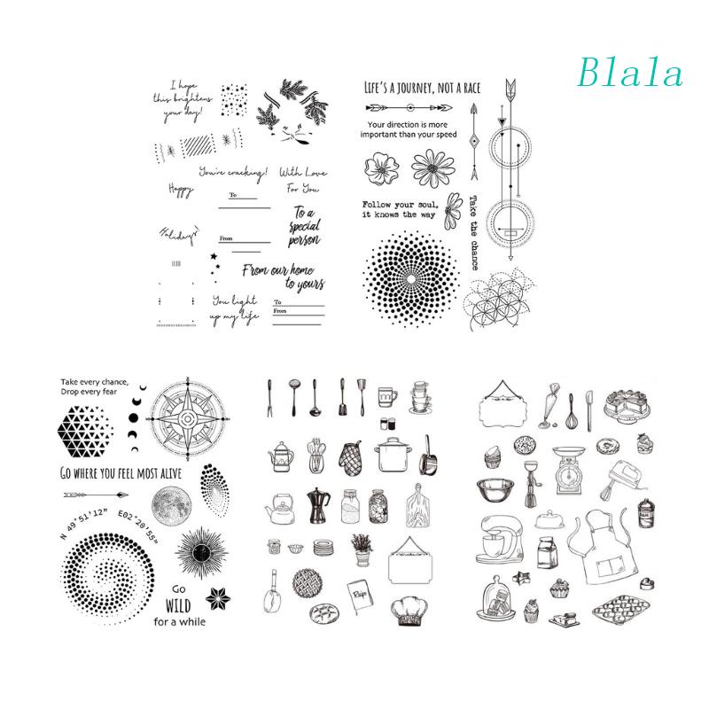 Con Dấu Silicone Trong Suốt Hình Hoa Trang Trí Sổ Tay DIY