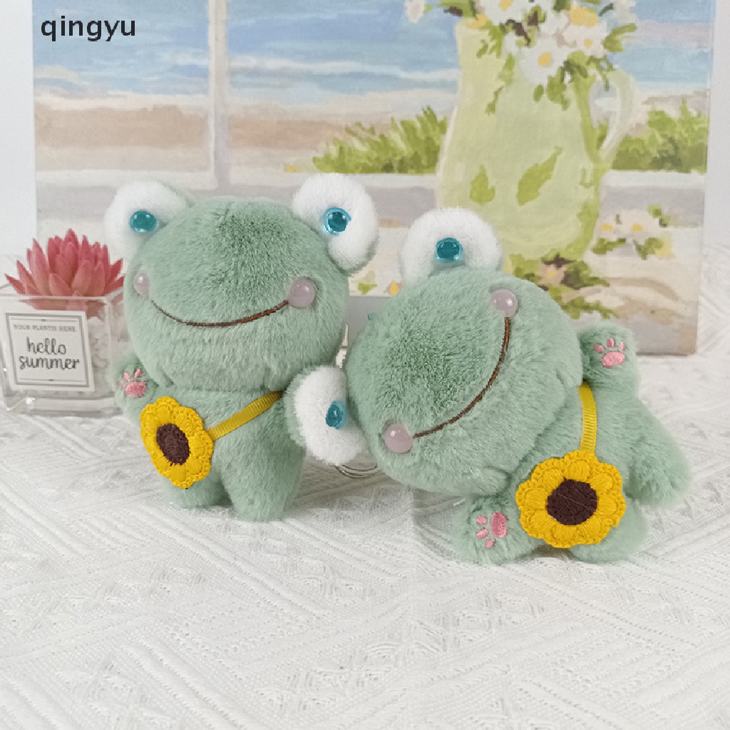 Móc Khóa Ếch Nhồi Bông Mặt Cười Dễ Thương