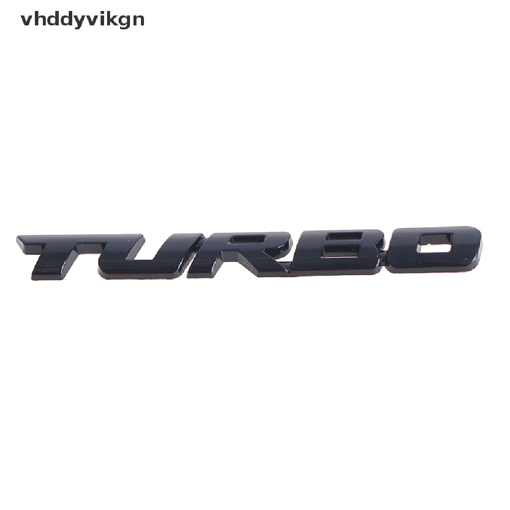 Miếng Dán Chữ Turbo 3D Bằng Kim Loại Trang Trí Xe Hơi Xe Máy