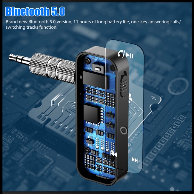 Thiết Bị Nhận Tín Hiệu Bluetooth 5.0 Không Dây Đầu Cắm 3.5mm