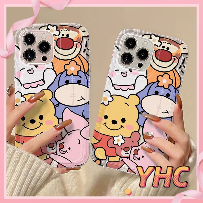 Ốp Lưng iPhone Túi không khí Pooh hoạt hình, vỏ mềm trong suốt chống rơi Cho Iphone 6 / 6S / 6splus / se / 7 / 7plus / 8 / 8plus / X / xs / xsmax / 11 / 12 / 13 / 14 / Plus / pro / pro max-718