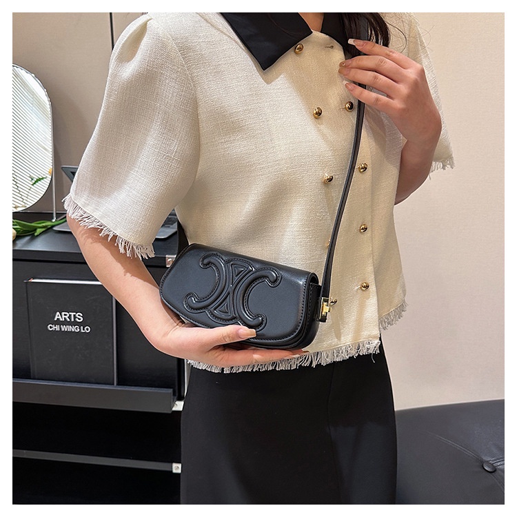 Túi Xách Đeo Vai Một Nửa Mặt Trăng Phong Cách Phương Tây Thời Trang Cao Cấp 2023 Mới Dành Cho Bạn Nữ