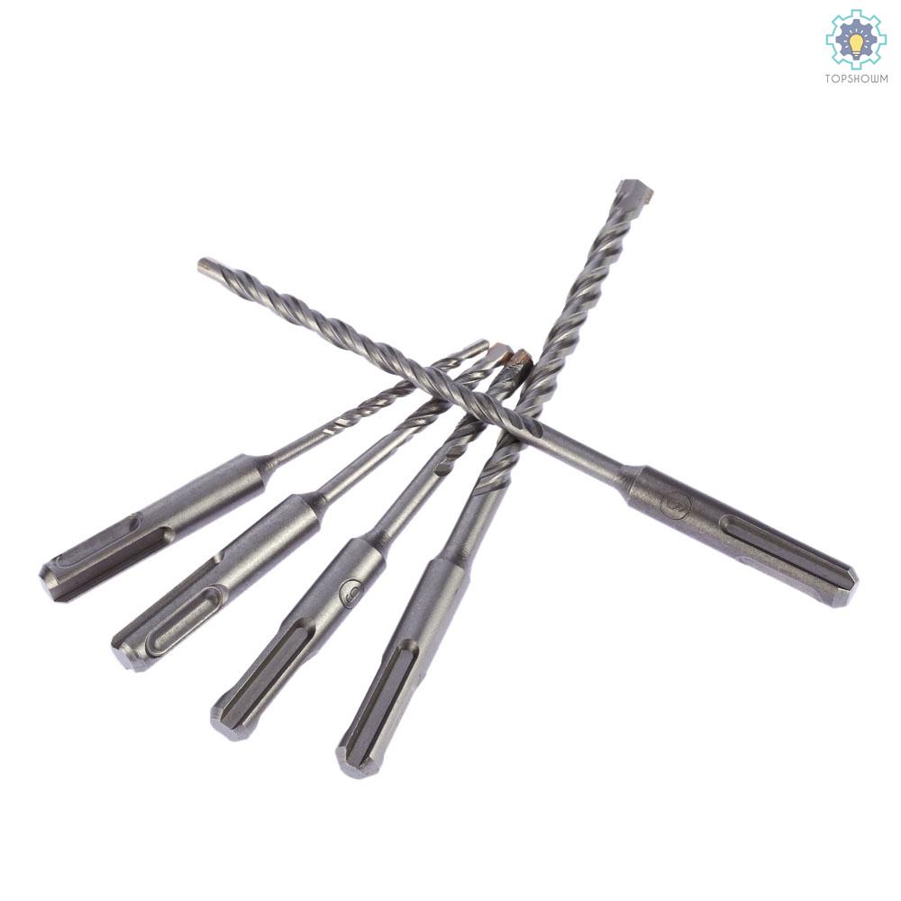 Set 5 Mũi Khoan Bê Tông Điện 2 Rãnh SDS 2 Rãnh SDS PLUS 4mm 5mm 6mm 6mm 8mm Chuyên Dụng