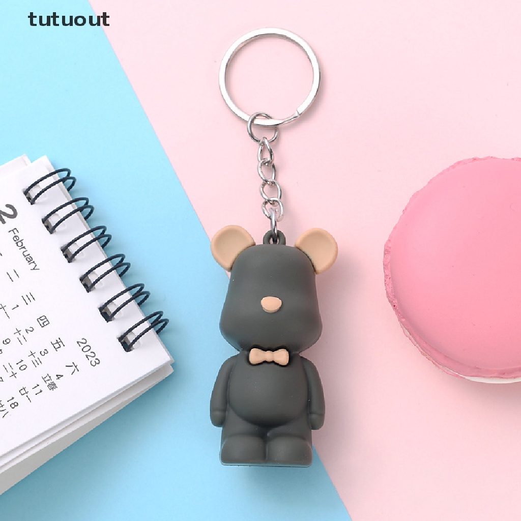 Móc Chìa Khóa Hình Gấu Bằng Acrylic Dễ Thương