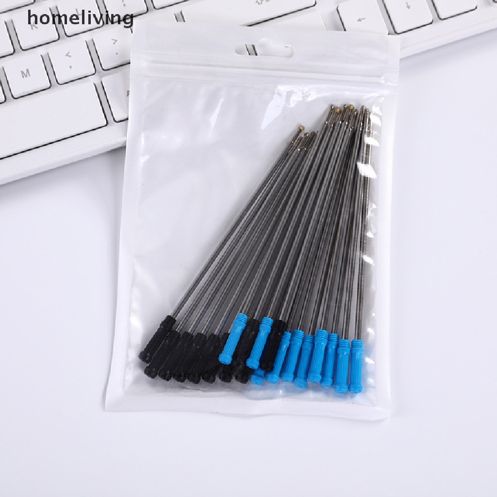 Set 10 Ruột Bút Bi Thay Thế Bằng Kim Loại Chất Lượng Cao