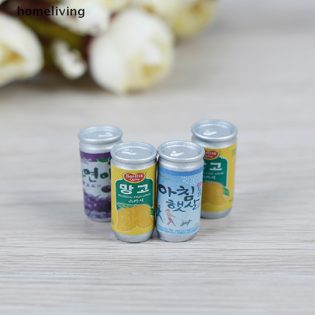 Set 4 Lon Nước Mini Tỉ Lệ 1: 12 Dùng Để Trang Trí Nhà Búp Bê