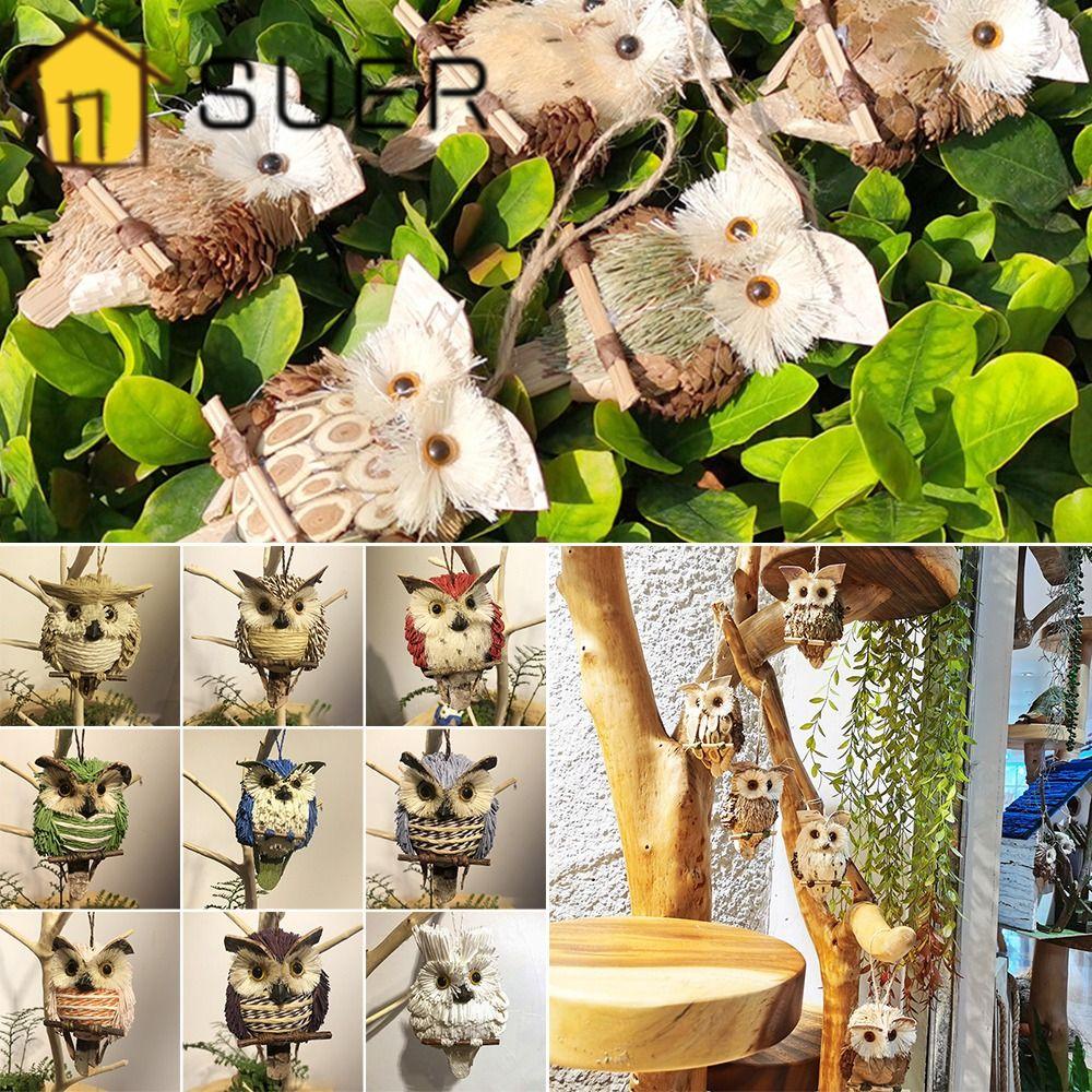 Mặt Dây Chuyền Thủ Công Hình Chim Cú Phong Cách Retro