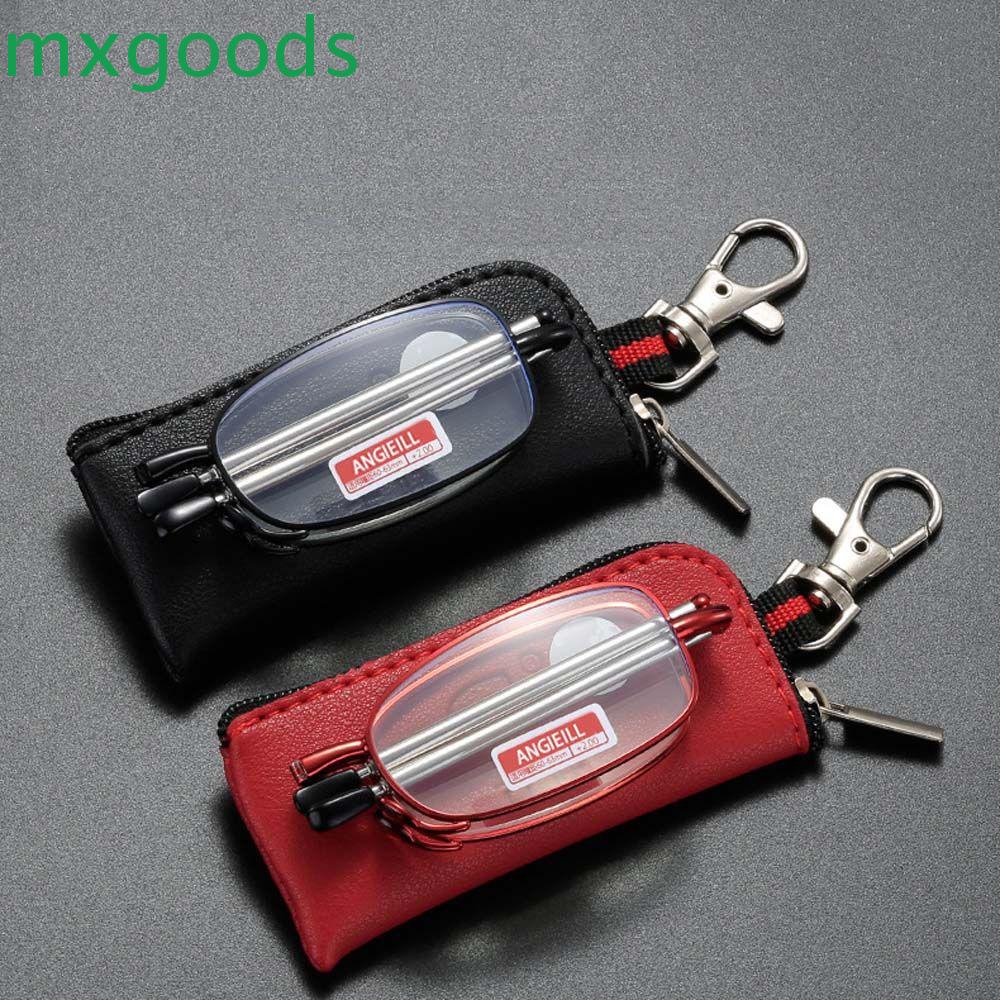 Kính Đọc Sách Gấp Gọn Chống Bức Xạ Khung Kim Loại Màu Đỏ + 1.0 ~ + 4.0