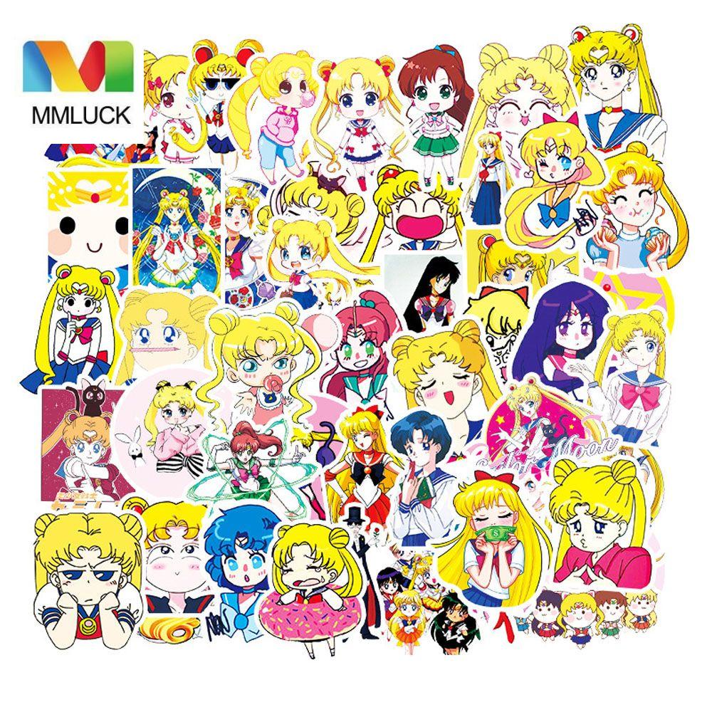 Nhãn Dán Trang Trí Hình Thủy Thủ Mặt Trăng Chống Thấm Nước