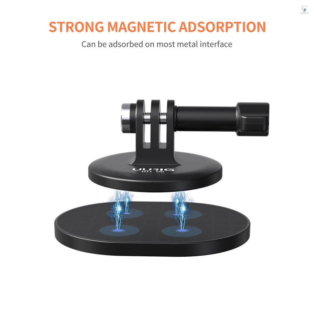 Dây Đeo Cổ UURIG BH-06 Tháo Lắp Nhanh Với Ốc Vít 1 / 4 Inch Cho Máy Ảnh Thể Thao 11 / 10 / 9 / 8 DJI Insta360