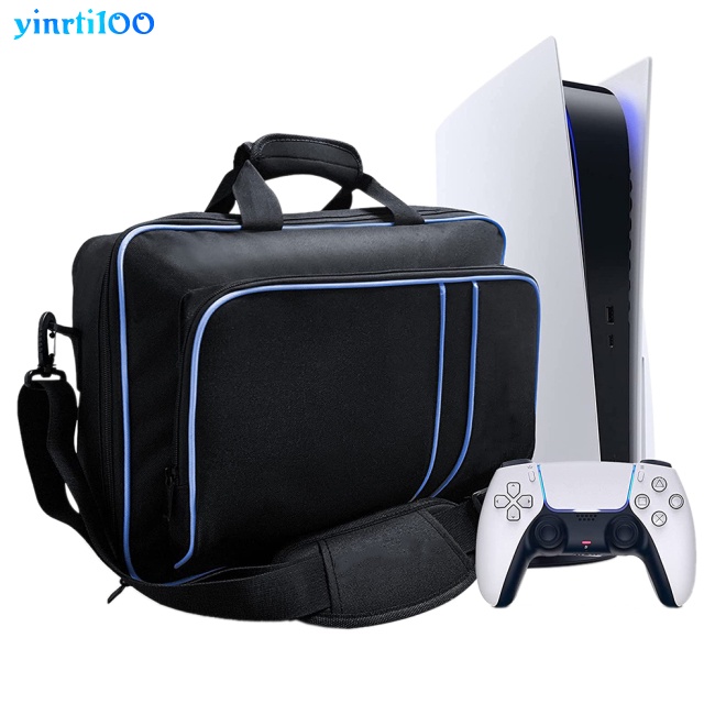 Túi Vải Canvas Có Khóa Kéo Đựng Máy Chơi Game Ps5 Tiện Dụng Ốp