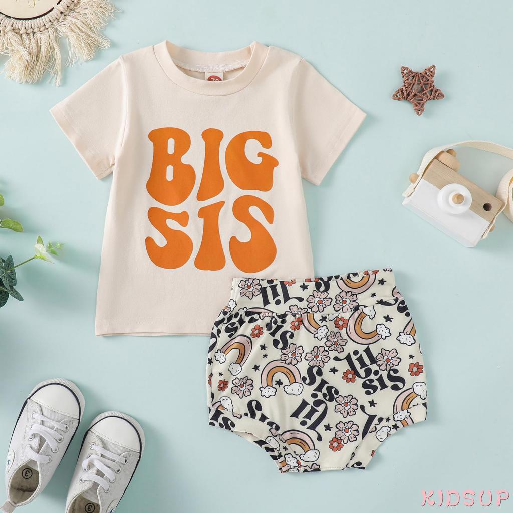 Set Áo Thun Ngắn Tay + Quần Short Thời Trang Dự Tiệc Cho Bé Gái 1 Tuổi
