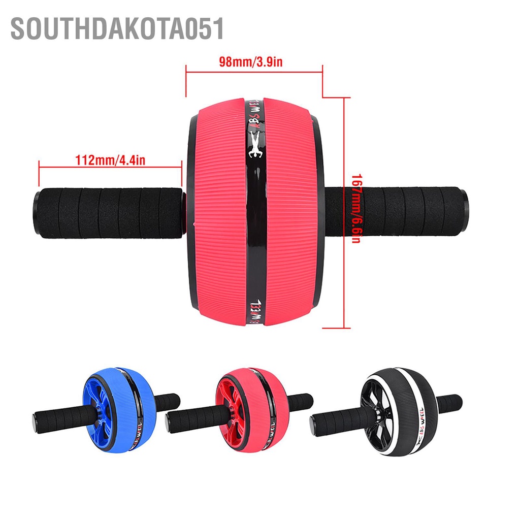 Southdakota051 Máy tập cơ bụng bánh lăn Thiết bị thể dục Dụng cụ tại nhà với đệm