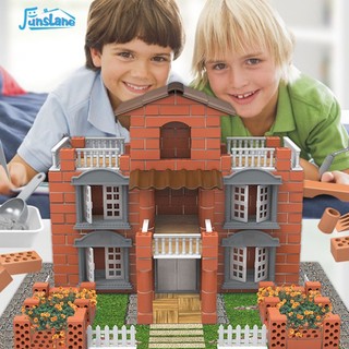 Bộ đồ chơi lắp ráp mô hình ngôi nhà villa mini cho bé