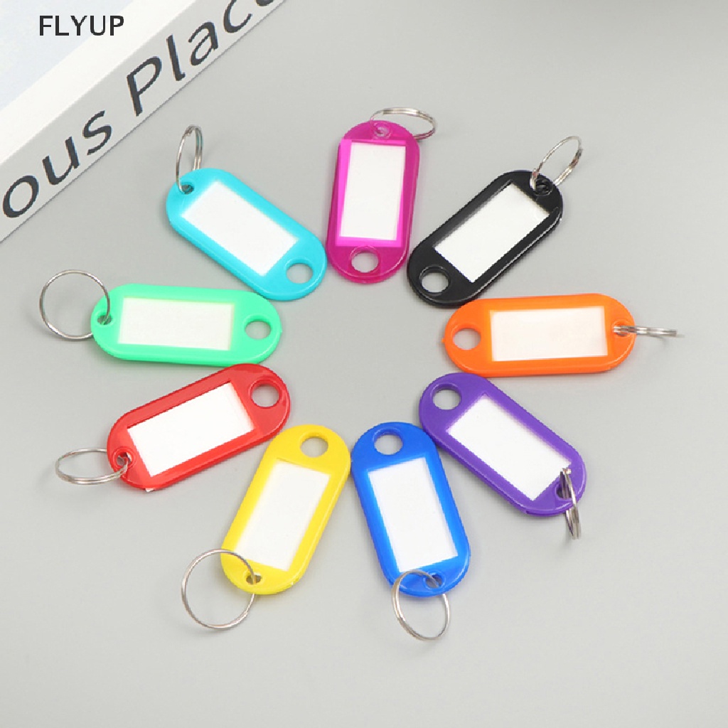 Set 50 Thẻ Ghi Tên ID Gắn Móc Khóa / Hành Lý Nhiều Màu Sắc
