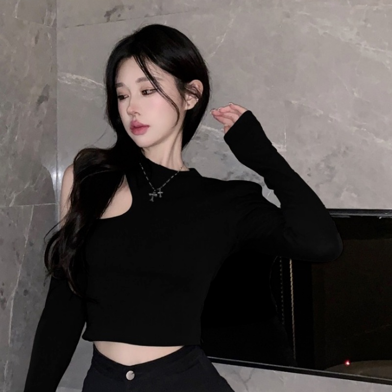 Áo Thun Nữ Tay Dài Hở Vai Thời Trang Quyến Rũ