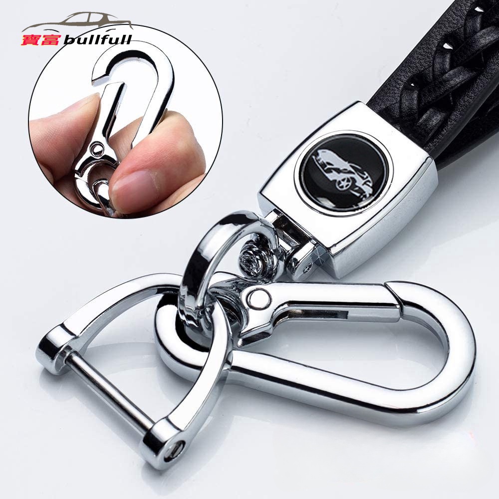 Porsche Porsche Porsche Soft Boutique Da cừu Thời trang Da kim loại Logo ô tô Móc khóa Móc khóa