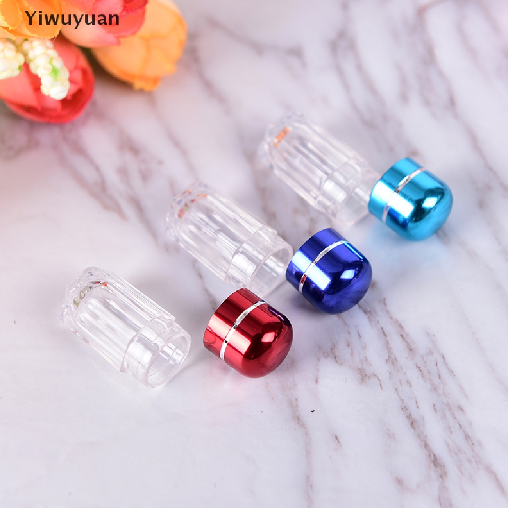 < Yiwuyuan > 5 Cái Gela Rỗng Chất Lượng Cao 0# Mũ Gel Trong Suốt Hình Viên Con Nhộng Nhiều Màu Sắc Vogue Đang Giảm Giá