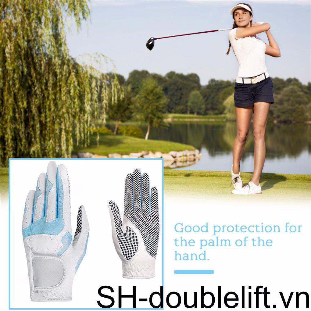 1 Đôi Găng Tay Đánh Golf Chống Trượt Vải Vi Sợi Co Giãn Thoáng