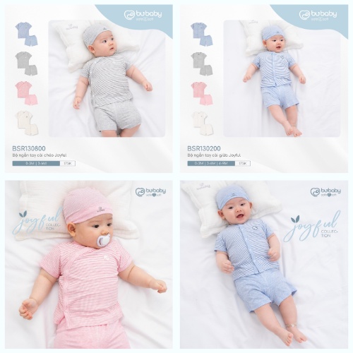 Bộ cộc sơ sinh Bubaby cho bé